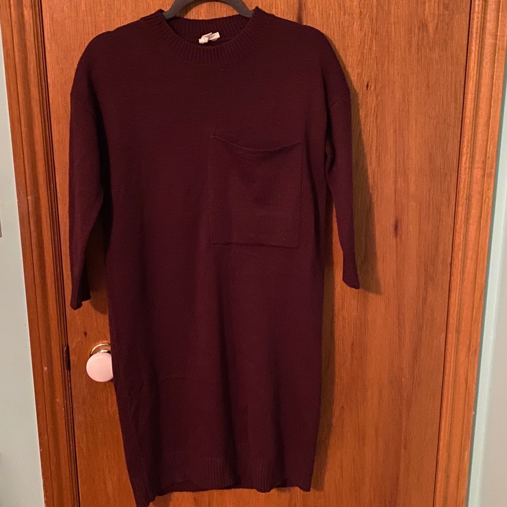 Ripe Big Pocket Sweater Dress with back detail